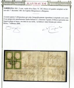 1861, lettera da Caprino ... 