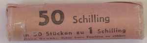 1970, 1 Schilling in Originalrolle zu 50 ... 