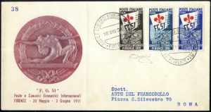 1951, busta ufficiale F.D.C. del 18.5.1951 ... 