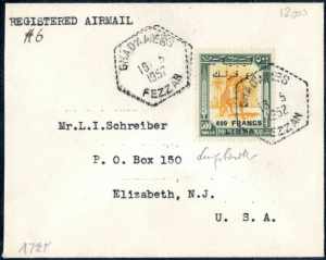 1952, raccomandata di posta aerea del ... 