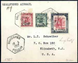 1952,raccomandata di posta aerea del ... 