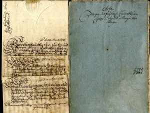 1740/41, 3 schöne Schnörkelbriefe aus ... 