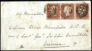 1854, Crimean War: envelope addressed via ... 