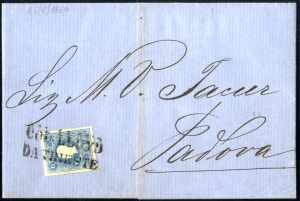 COL LLOYD DA TRIESTE 1860, Brief vom ... 