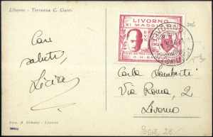 1930, cartolina del 11.5.1930 da Livorno per ... 