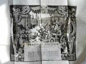 1718, splendida e rara stampa di grande ... 