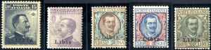 1912-15, francobolli dItalia con ... 
