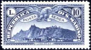 1931, posta aerea Vedute di San Marino, ... 
