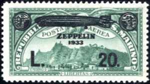 1933, la serie di posta aerea soprastampata ... 