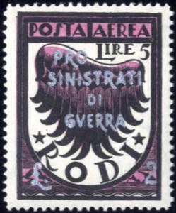 1944, pro sinistrati di guerra, francobolli ... 