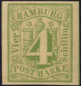 1859, 4 S. dunkelgelblichgrün, gut bis sehr ... 