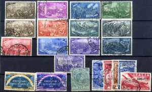 1850/1960, piccola collezione di francobolli ... 