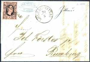 1854, Brief mit König Friedrich August II 1 ... 
