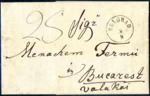1869, Brief von Belgrad am 2.4. nach ... 