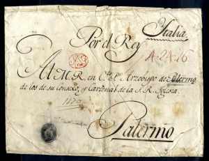 1819, großformatiger portofreier Brief vom ... 