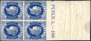 1862, 12 Cs. blau auf rosa, postfrischer ... 