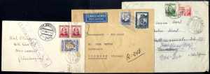 1937, 3 Belege, ein Brief aus Barcelona ... 