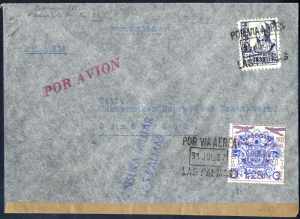 1937, Flugpostbrief aus Las Palmas am 31.7. ... 