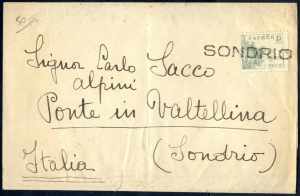 1937, zwei Belege, ein Brief aus La Coruna ... 