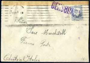 1937/39, vier Briefe, zwei nach Italien bzw. ... 
