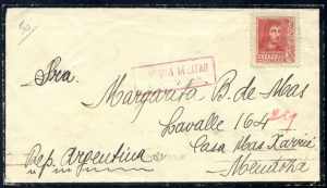 1938, Trauerbrief aus San Sebastian nach ... 