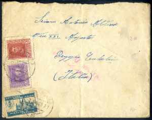 1937/38, 3 Briefe von Mallorca nach Italien ... 
