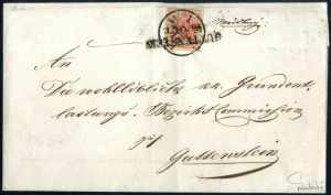 Gutenstein 16. Oct 1850, Brief mit 3 ... 