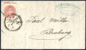 1864, Brief mit 5 Kreuzer und breiter ... 