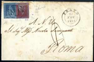 1852, lettera del 27.11.1852 da Prato a ... 