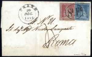 1852, lettera del 29.12.1852 da Prato a ... 