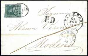 1852, lettera del 21.11.1852 da Pistoja a ... 