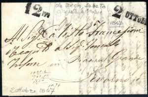 1847, lettera del 2.10.1847 da Lucca per ... 