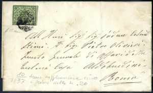 1857, lettera da Frascati per Roma ... 