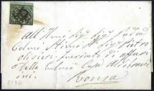 1857/58, 3 lettere da Frascati per Roma ... 
