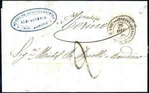 1856/61, 3 lettere, lettera della strada ... 