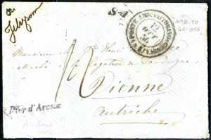 1856/61, 3 lettere, lettera della ... 