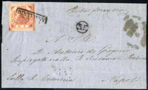 1859, lettera da Prato il 29.3 per Napoli ... 