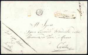 1858, lettera franchigia da S.Maria per ... 