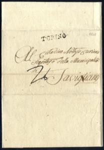 1801, tre lettere prefilateliche ... 