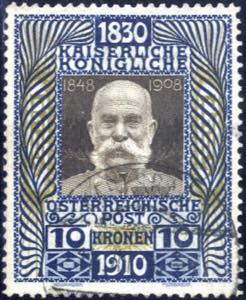 1910, 80. Geburtstag Franz Josephs, 10 K. ... 