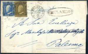 1859, lettera del 27.4.1859 da Milazzo a ... 