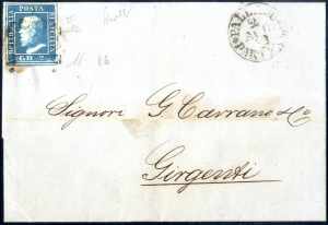 1859, lettera del 2.8.1859 da Palermo a ... 