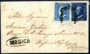 1860, lettera del ...2.1860 da Modica a ... 