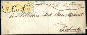 1850/54, Brief von Lubenz am 20.8. nach ... 