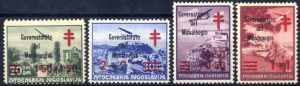 1942, Francobolli di Jugoslavia Croce ... 