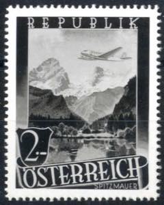 1947, Flugpostausgabe, Photoprobe zur dann ... 