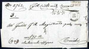 CORMONS, 13/10 1846, lettera di valore ... 