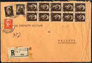 1945/47, tre lettere ed una cartolina del ... 