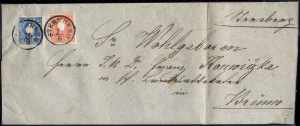 1858, Brief von Sternberg am 16.8. nach ... 