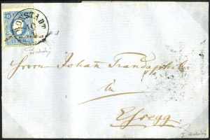 Kronstadt, Brief vom 10.1.1859 nach Esseg ... 